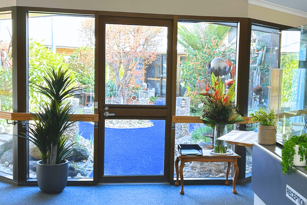 Reception area